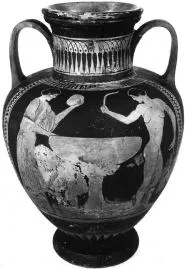 AMPHORA, NECK (ATHENIAN, RED-FIGURE)