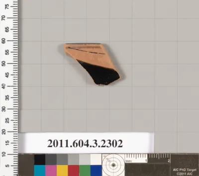 Terracotta rim fragment of a kylix: eye-cup (drinking cup)