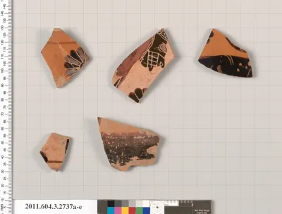 Terracotta fragments of a trefoil olpe (jug)