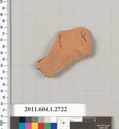 Terracotta fragment of a kylix (drinking cup)