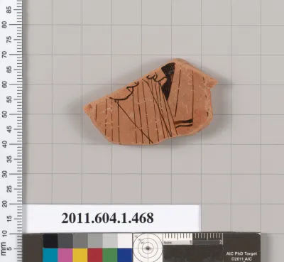 Terracotta fragment of a kylix (drinking cup)