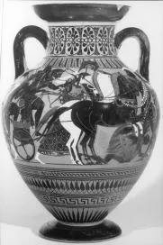 AMPHORA, PANATHENAIC SHAPE (ATHENIAN, BLACK-FIGURE)