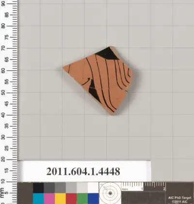 Terracotta fragment of a kylix (drinking cup)