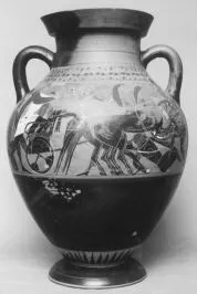AMPHORA, BELLY, TYPE B (ATHENIAN, BLACK-FIGURE)