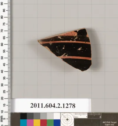Terracotta fragment of a skyphos (deep drinking cup)