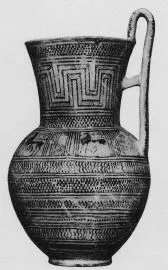 PITCHER (ATHENIAN GEOMETRIC, SILHOUETTE)