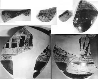 STAMNOS, FRAGMENTS (ATHENIAN, RED-FIGURE)