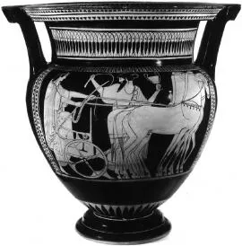 KRATER, COLUMN (ATHENIAN, RED-FIGURE)