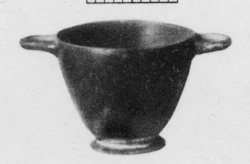 SKYPHOS (ATHENIAN, BLACK GLAZE)