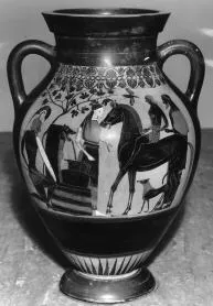 AMPHORA, BELLY, TYPE B (ATHENIAN, BLACK-FIGURE)