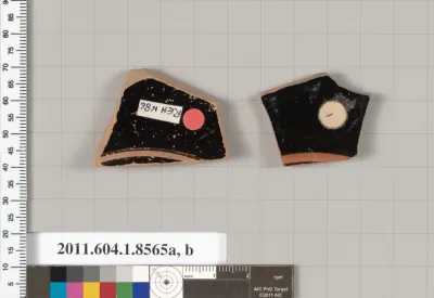 Terracotta fragments of stemless kylikes (drinking cups)