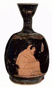 LEKYTHOS, SQUAT (ATHENIAN, RED-FIGURE)