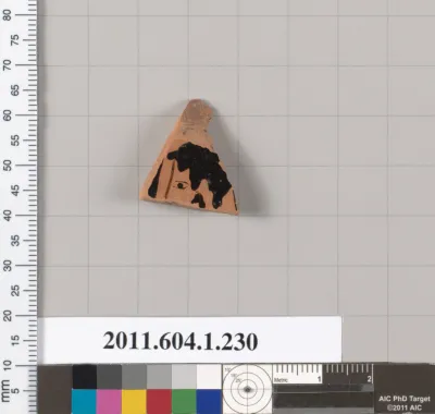 Terracotta fragment of a kylix (drinking cup)