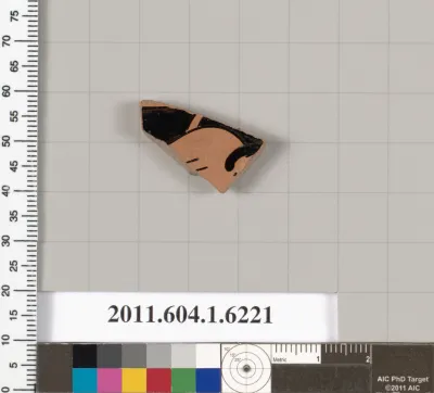 Terracotta fragment of a kylix (drinking cup)