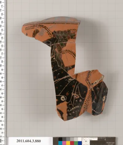 Terracotta fragment of a lekythos (oil flask)