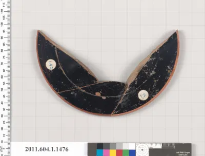 Terracotta fragment of a kylix (drinking cup)