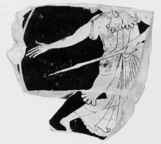 CUP B, FRAGMENT (ATHENIAN, RED-FIGURE)