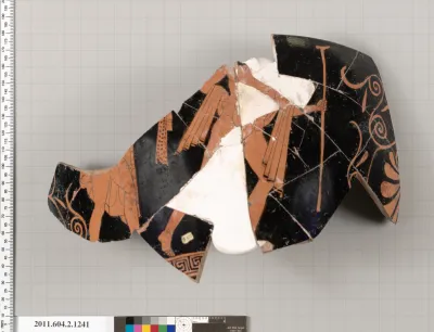 Terracotta fragment of a skyphos (deep drinking cup)