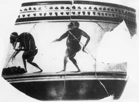SKYPHOS, FRAGMENTS (ATHENIAN, BLACK-FIGURE)