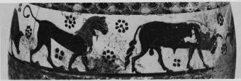 OLPE (PROTOCORINTHIAN, TRANSITIONAL, BLACK-FIGURE)