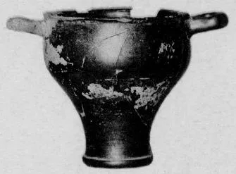 SKYPHOS (SOUTH ITALIAN, CAMPANIAN, BLACK GLAZE)