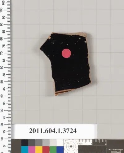 Terracotta fragment of a kylix (drinking cup)