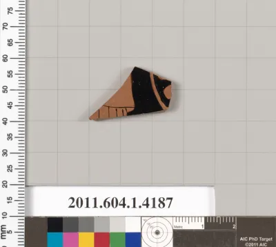 Terracotta fragment of a kylix (drinking cup)