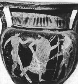 KRATER, COLUMN (ATHENIAN, RED-FIGURE)