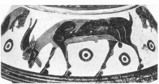 OLPE (PROTOCORINTHIAN, TRANSITIONAL, BLACK-FIGURE)
