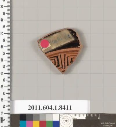 Terracotta fragment of a kylix (drinking cup)