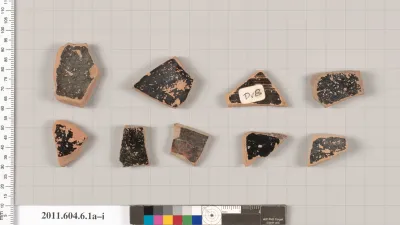 Terracotta fragments of open shapes