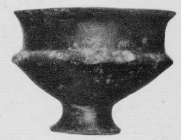 CHALICE (ETRUSCAN, BUCCHERO)