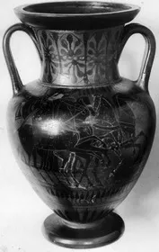 AMPHORA, NECK (ATHENIAN, BLACK-FIGURE)