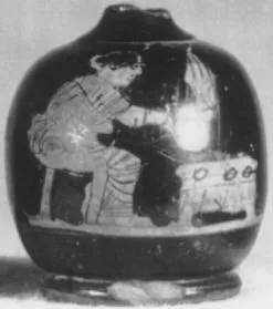 LEKYTHOS, SQUAT (ATHENIAN, RED-FIGURE)