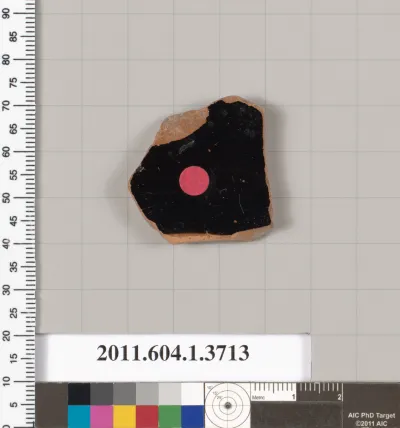 Terracotta fragment of a kylix (drinking cup)