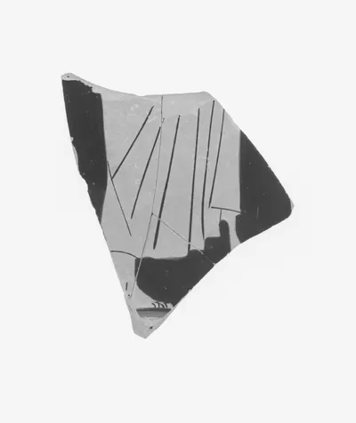 Attic Red-Figure Cup Fragment (comprised of 3 Joined Fragments)