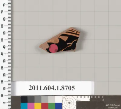 Terracotta fragment of a kylix (drinking cup)