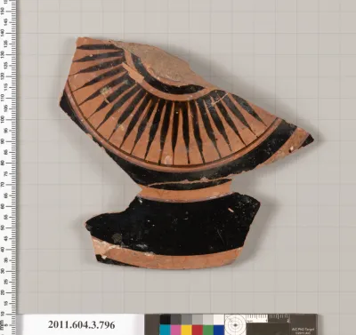 Terracotta fragment of a lid