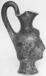 FIGURE VASE, OINOCHOE (ATHENIAN, RED-FIGURE)