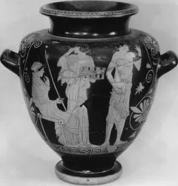 STAMNOS (ATHENIAN, RED-FIGURE)