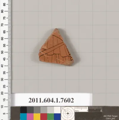 Terracotta fragment of a kylix (drinking cup)