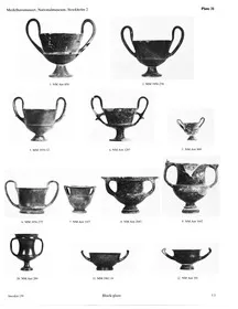 KANTHAROS (VARIOUS, BLACK GLAZE)