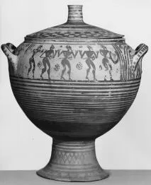 KRATER (ATHENIAN GEOMETRIC, SILHOUETTE)