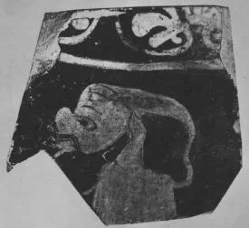 AMPHORA, BELLY, FRAGMENT (ETRUSCAN, RED-FIGURE)
