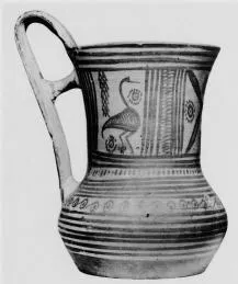 TANKARD (ATHENIAN GEOMETRIC, SILHOUETTE)