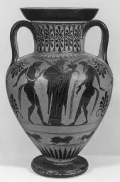 AMPHORA, NECK (ATHENIAN, BLACK-FIGURE)