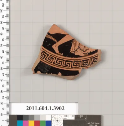 Terracotta fragment of a kylix (drinking cup)