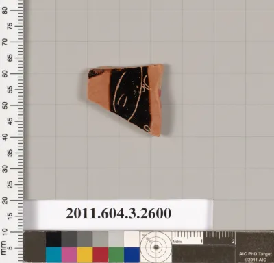 Terracotta fragment of a kylix (drinking cup)