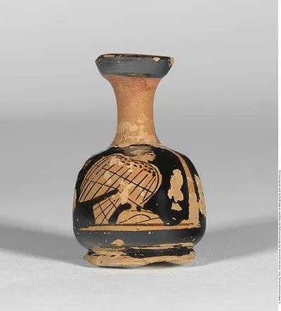 Attisch rotfigurige Bauchlekythos (Aryballos)