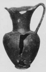 OINOCHOE (ETRUSCAN, BUCCHERO)